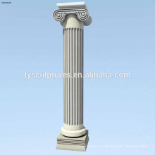 manufacture supplied Roman style simple design stone marble columns for construction decoration